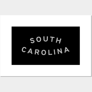 South Carolina Typography Posters and Art